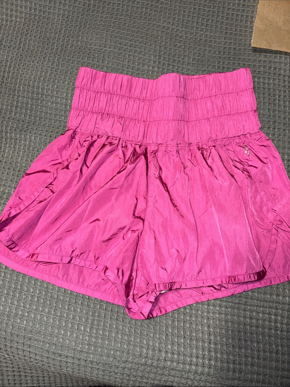 FP Movement by Free People High-Rise Athletic Shorts in Hot Pink